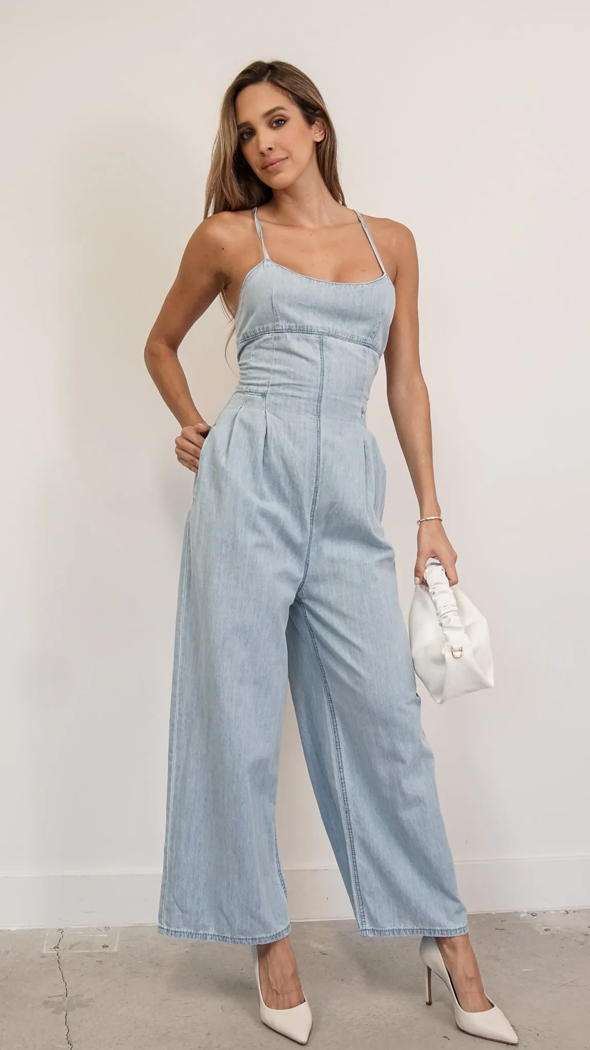 rowa denim jumpsuit