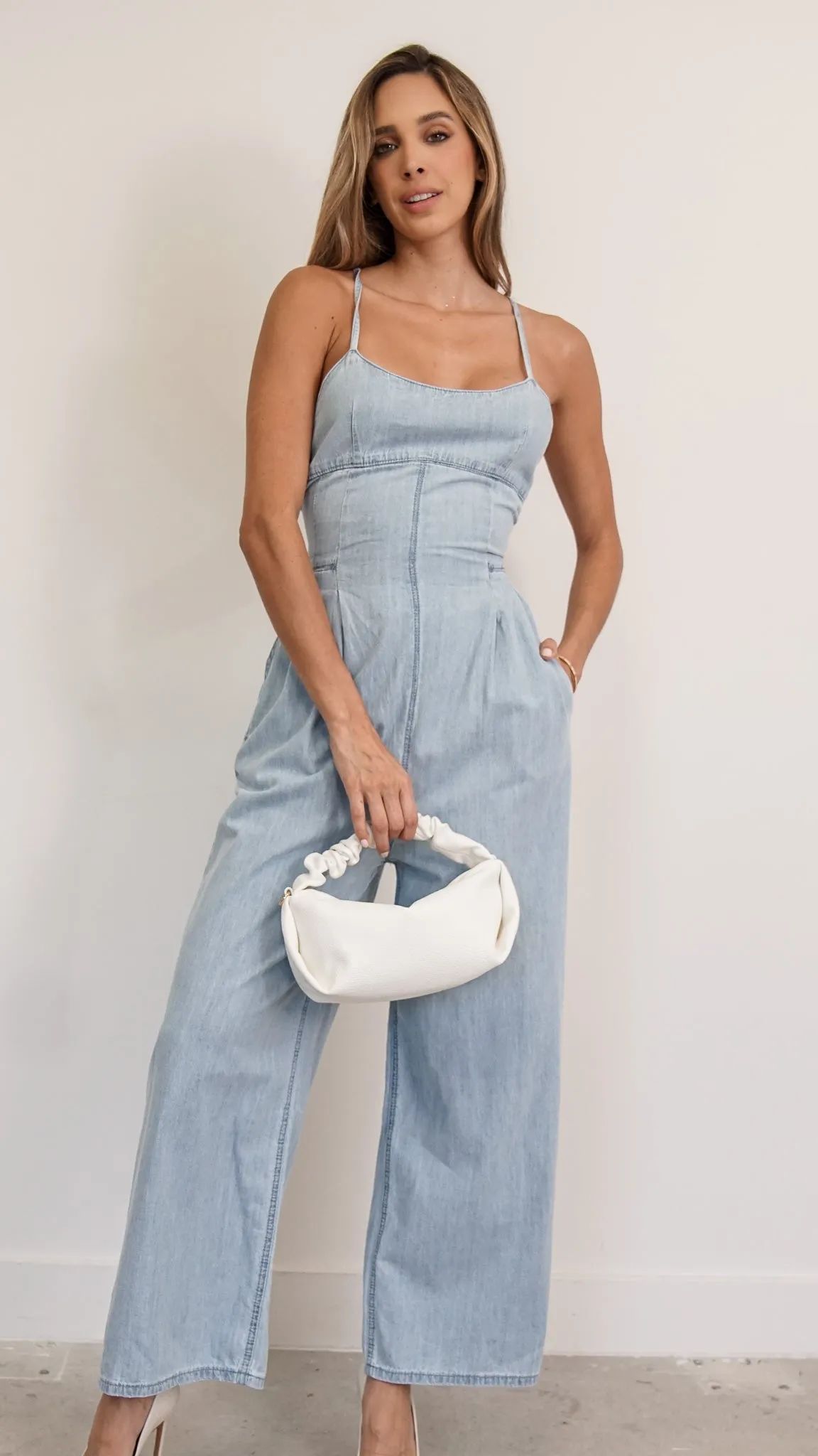 rowa denim jumpsuit