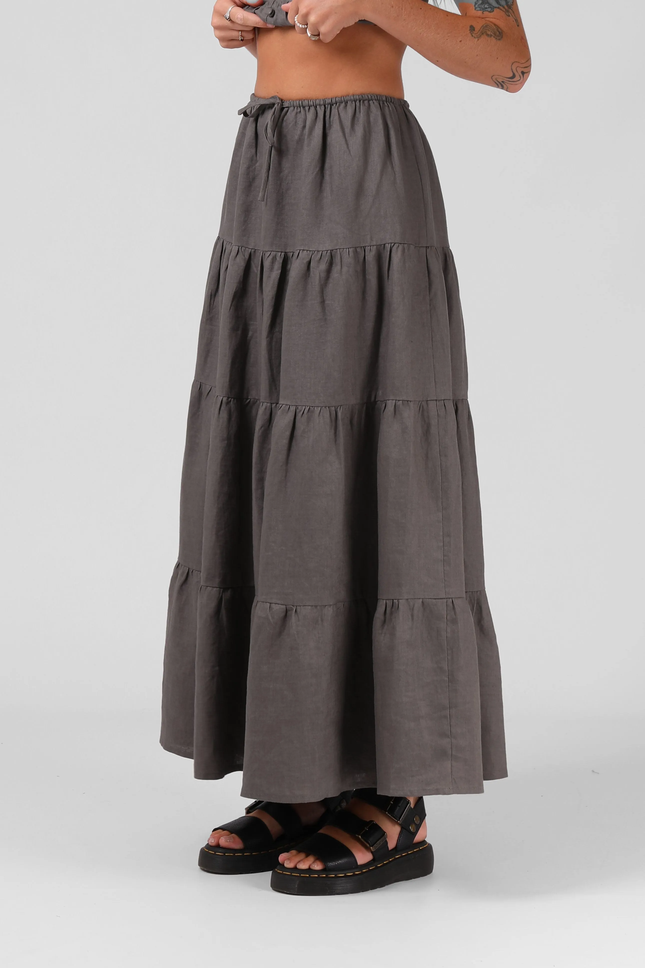 RPM - Ruby Maxi Skirt (Olive)