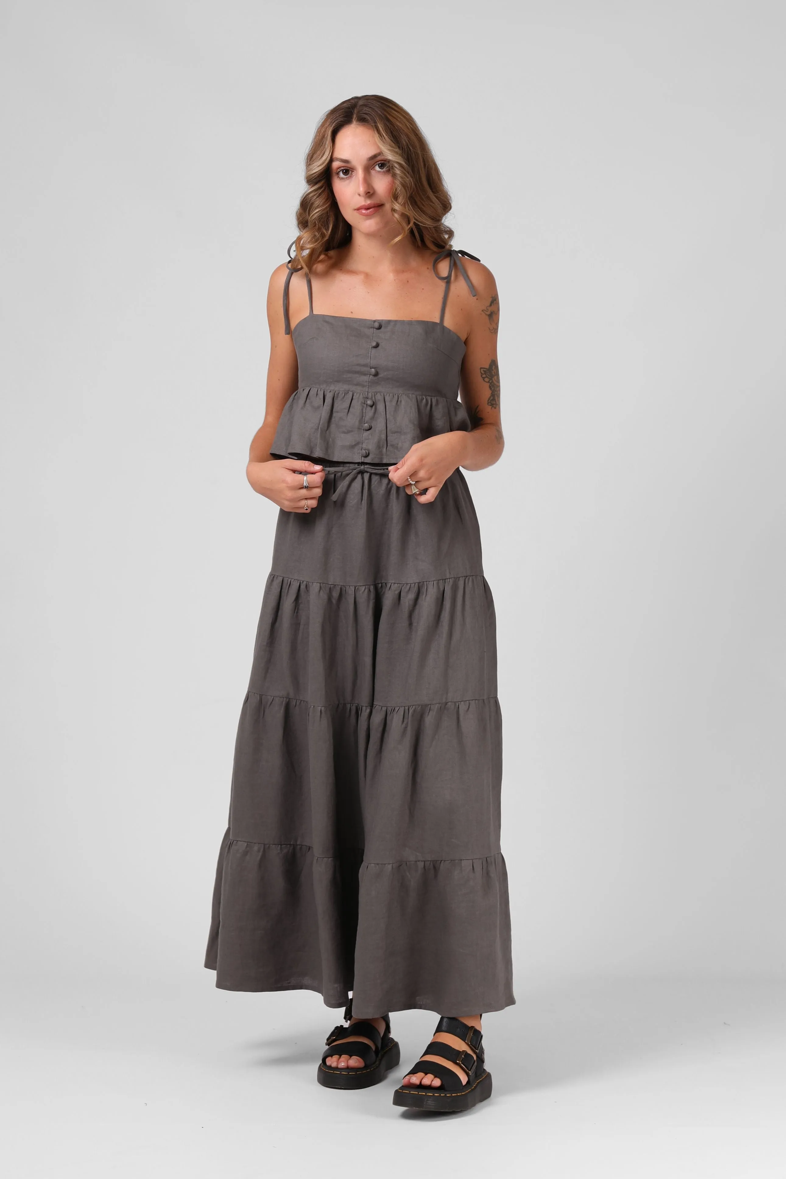 RPM - Ruby Maxi Skirt (Olive)