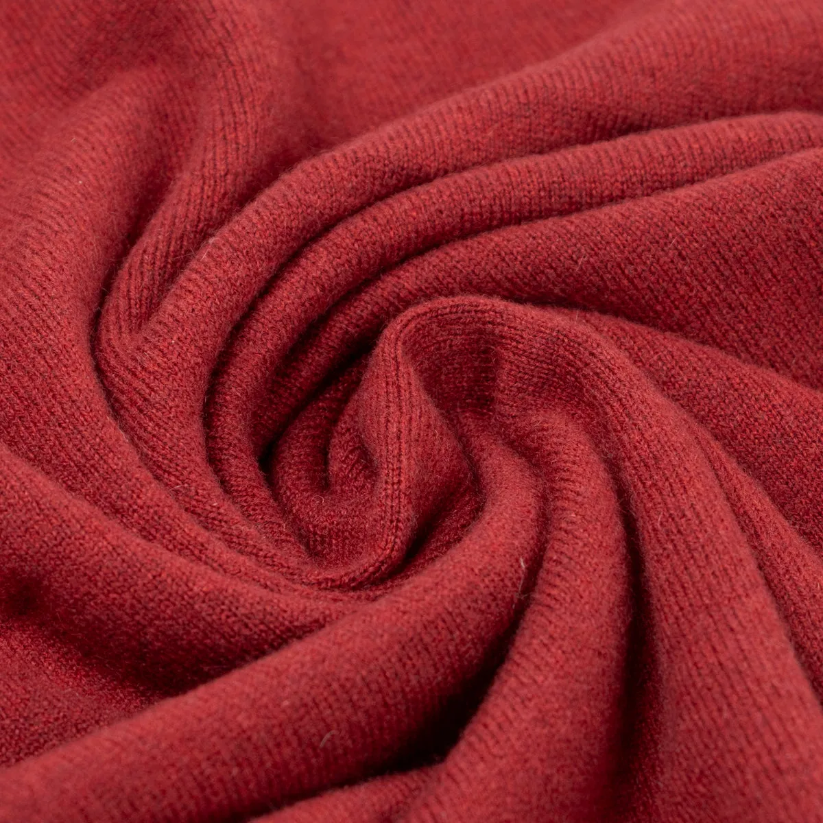 Russet Red Blenheim Cashmere Sleeveless V-Neck Sweater