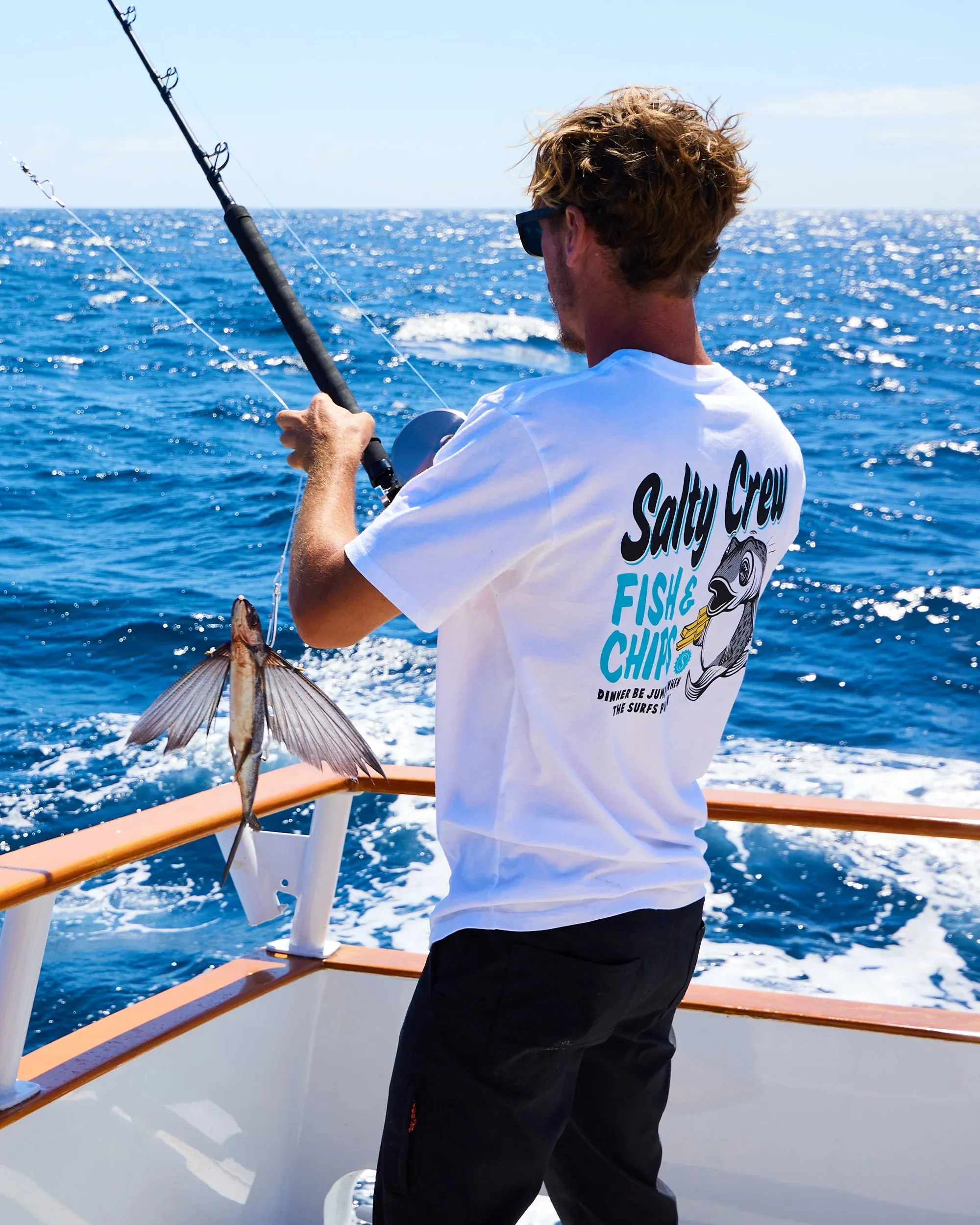 SALTY CREW Fish and Chips Premium Tee