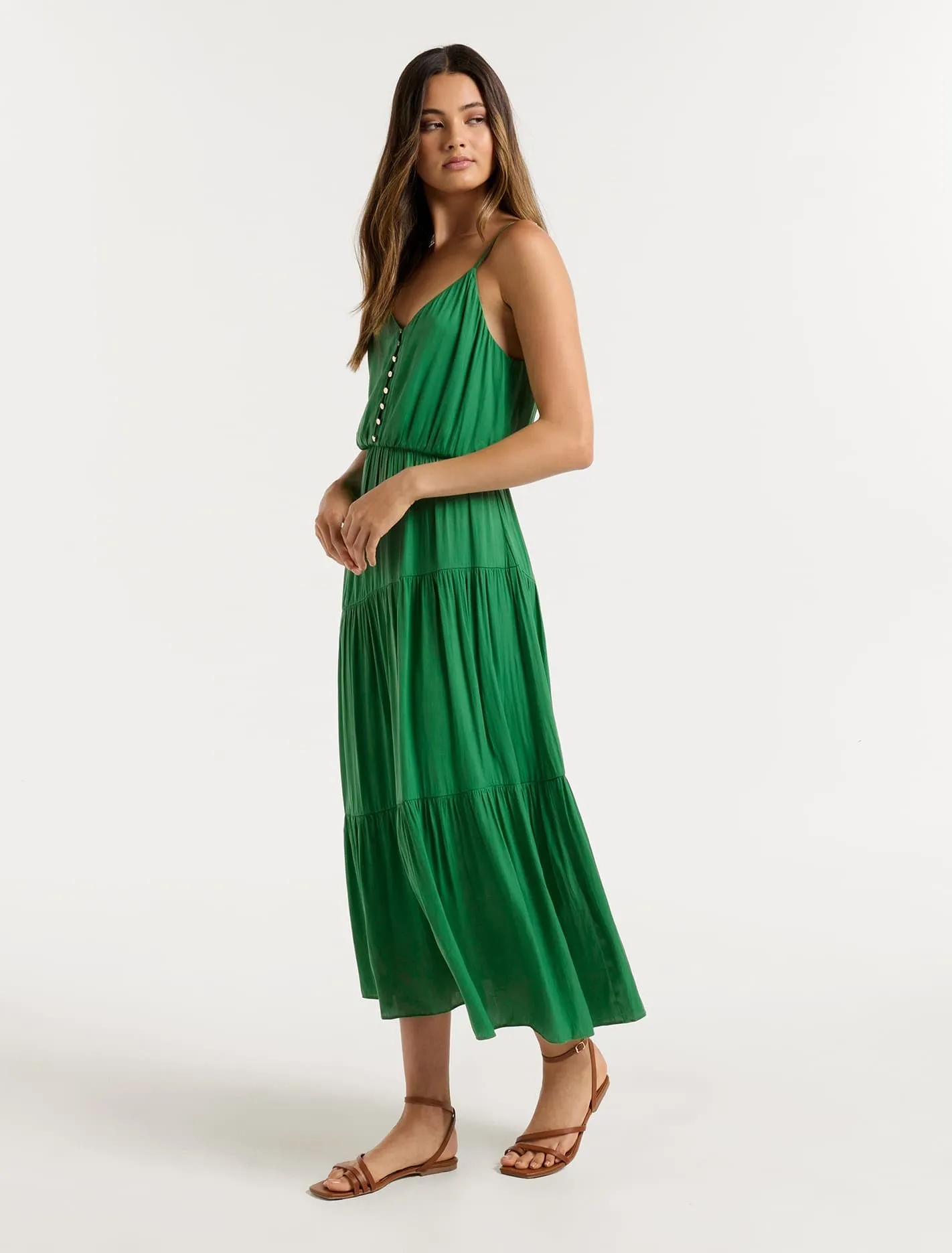 Sara Tiered Midi Dress