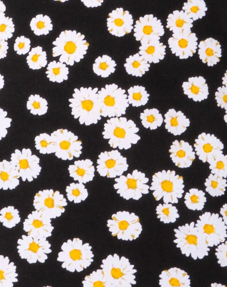 Sheny Mini Skirt in Mini Daisy Black