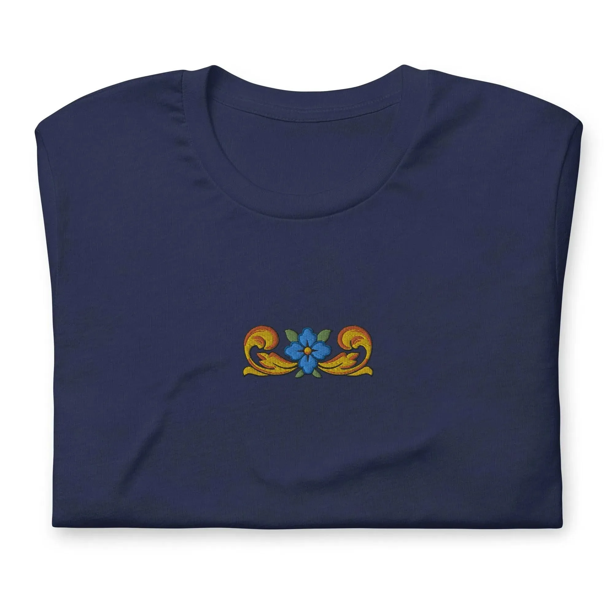 Sicilian Tile Embroidered T-shirt