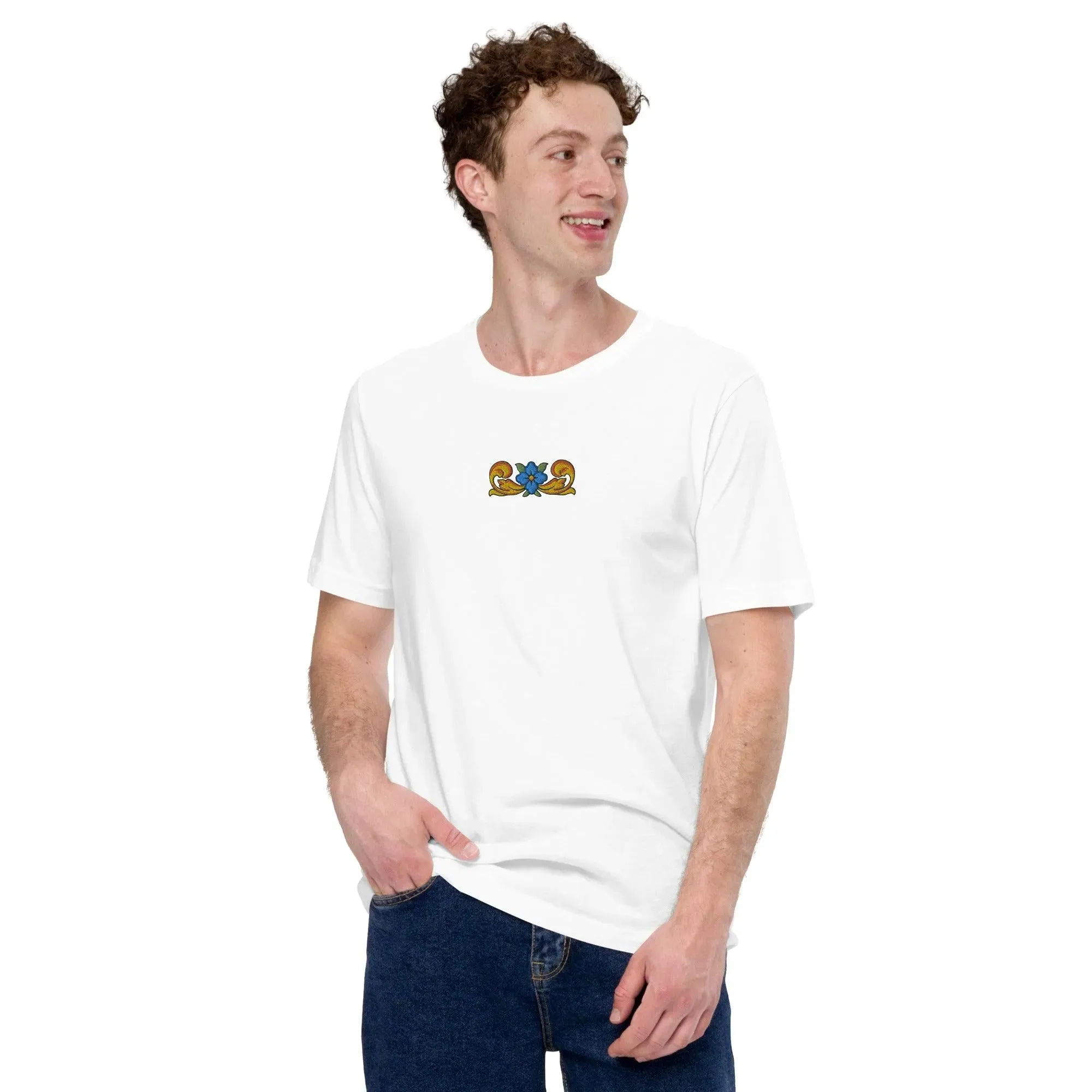 Sicilian Tile Embroidered T-shirt