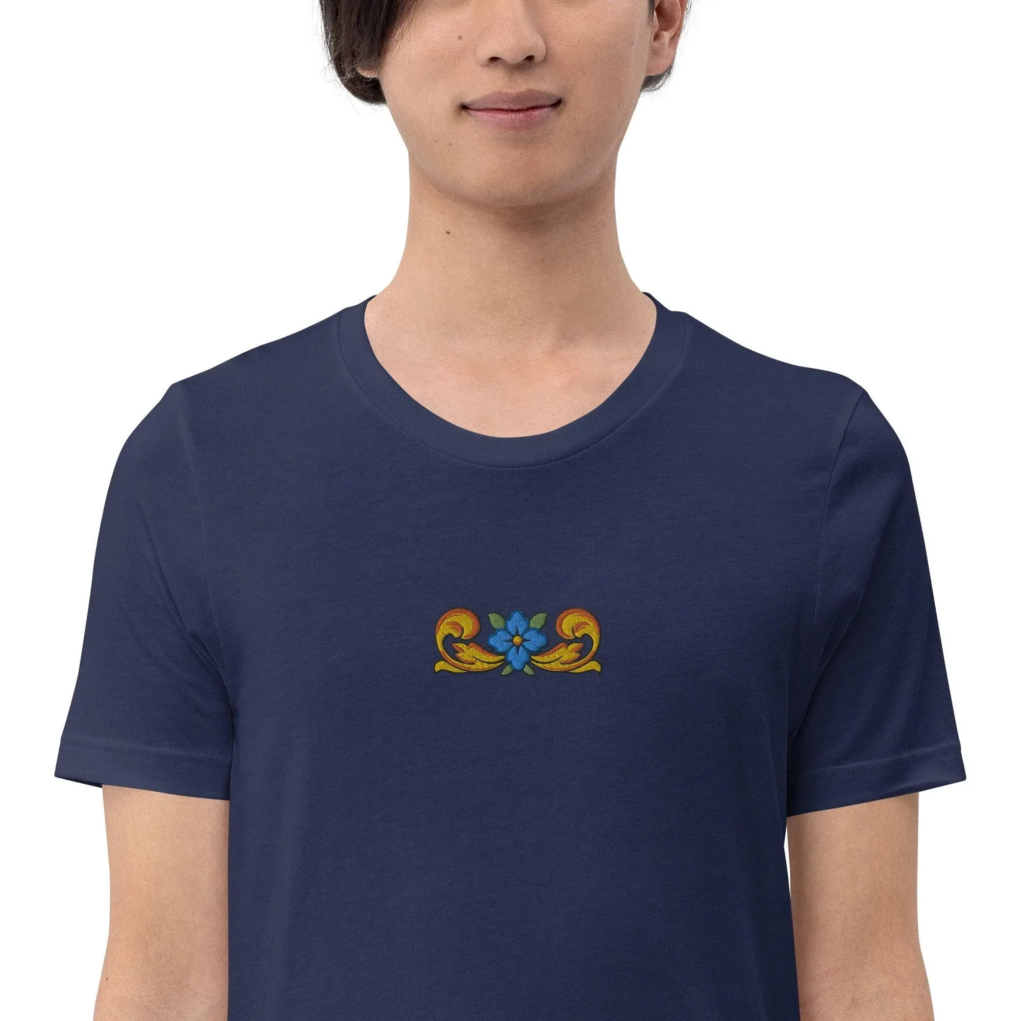 Sicilian Tile Embroidered T-shirt