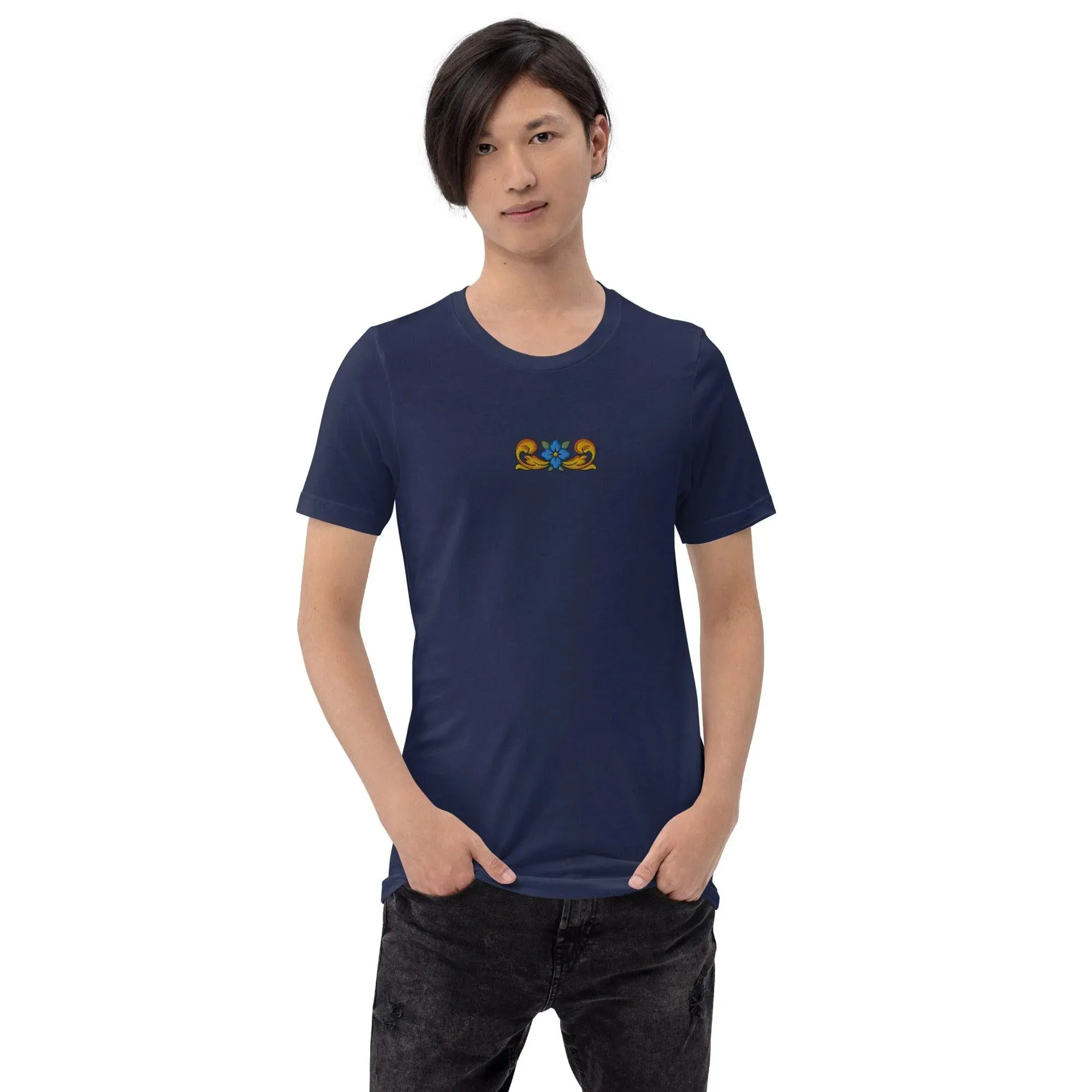 Sicilian Tile Embroidered T-shirt