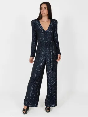 Sirens New York Jumpsuit Navy Sequin