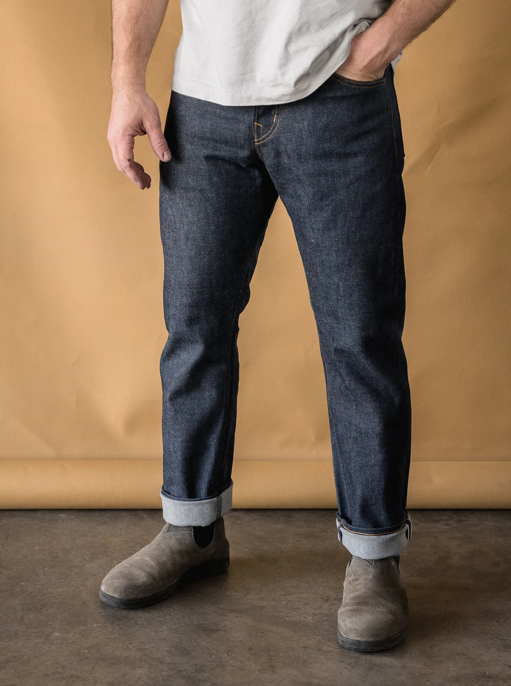 SLM - 14oz Vidalia Mills Indigo Selvedge - Slim Fit