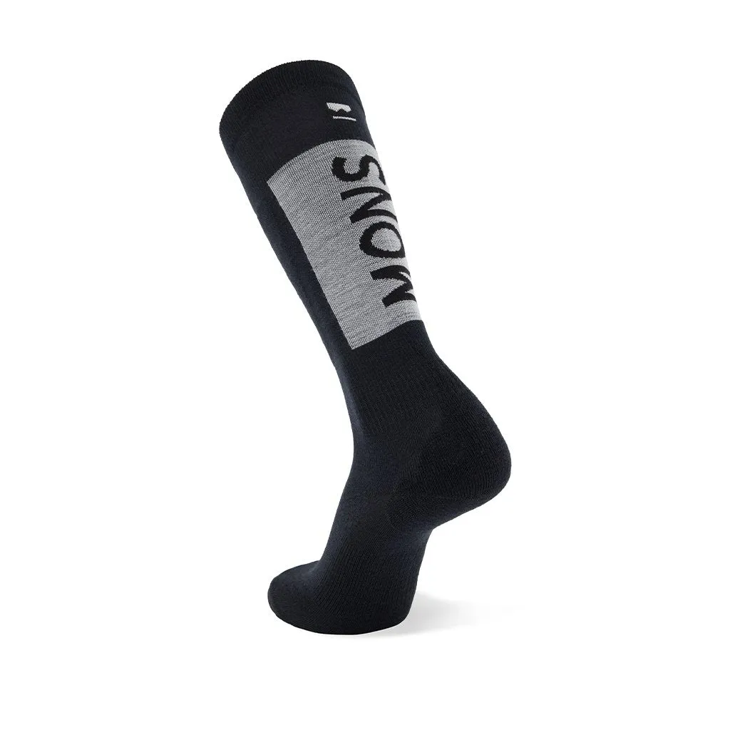 Socks Mons Royale Atlas Merino Snow - Black