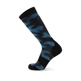 Socks Mons Royale Atlas Merino Snow - Digital Ridge Blue Motion