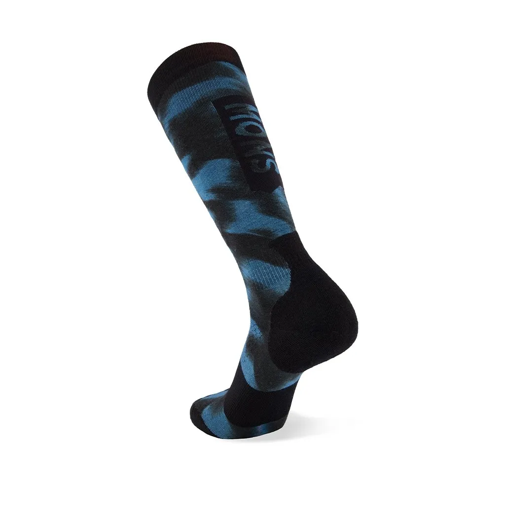 Socks Mons Royale Atlas Merino Snow - Digital Ridge Blue Motion