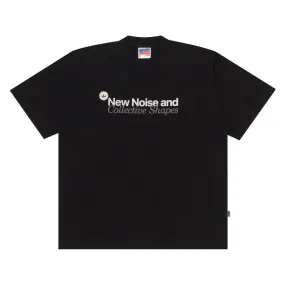 T-Shirt BOXY FIT 16s TYPEFORM and COLLECTIVE SHAPES NEW NOISE BLACK