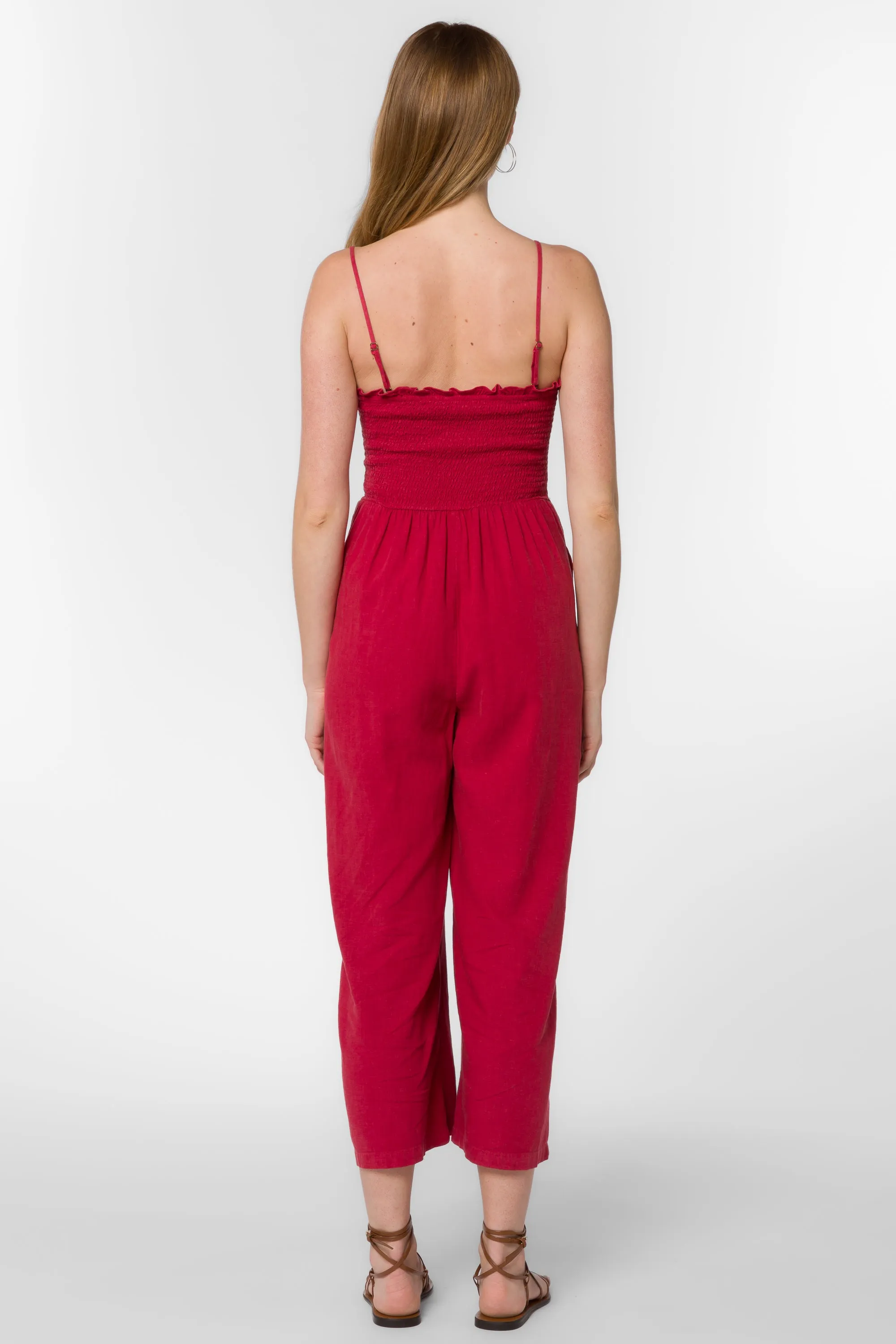 Tasha Red Jumpsuit