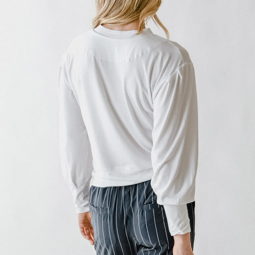 The Coco Long Sleeve, Bamboo White