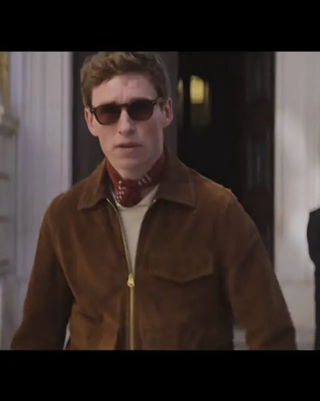 The Day of the Jackal Eddie Redmayne Suede Jacket