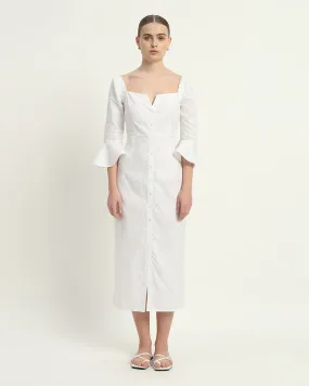 The Rosendale Daisy White Linen Dress