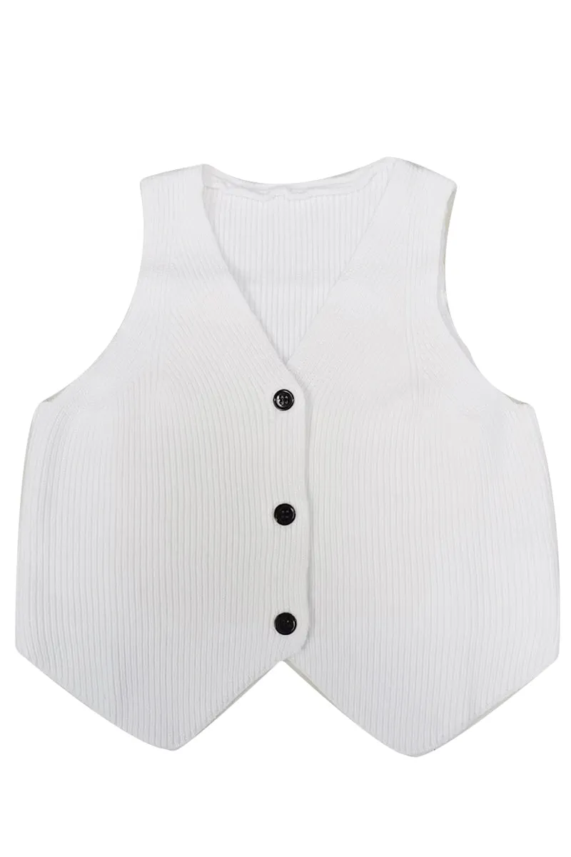 TJ0263 Knitted Vest Top