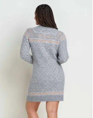 Toad & Co Toddy Crew Sweater Dress | Heather Grey