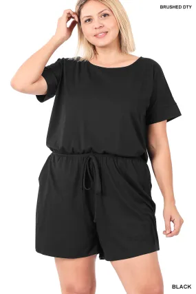 Tristan Soft Romper In Black