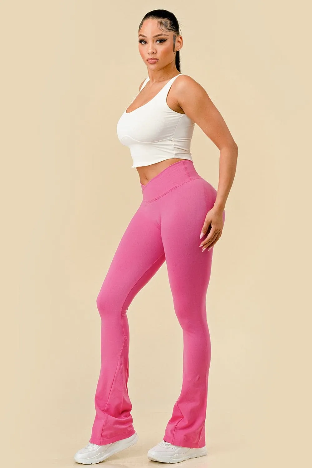 V Waist Flare Leggings