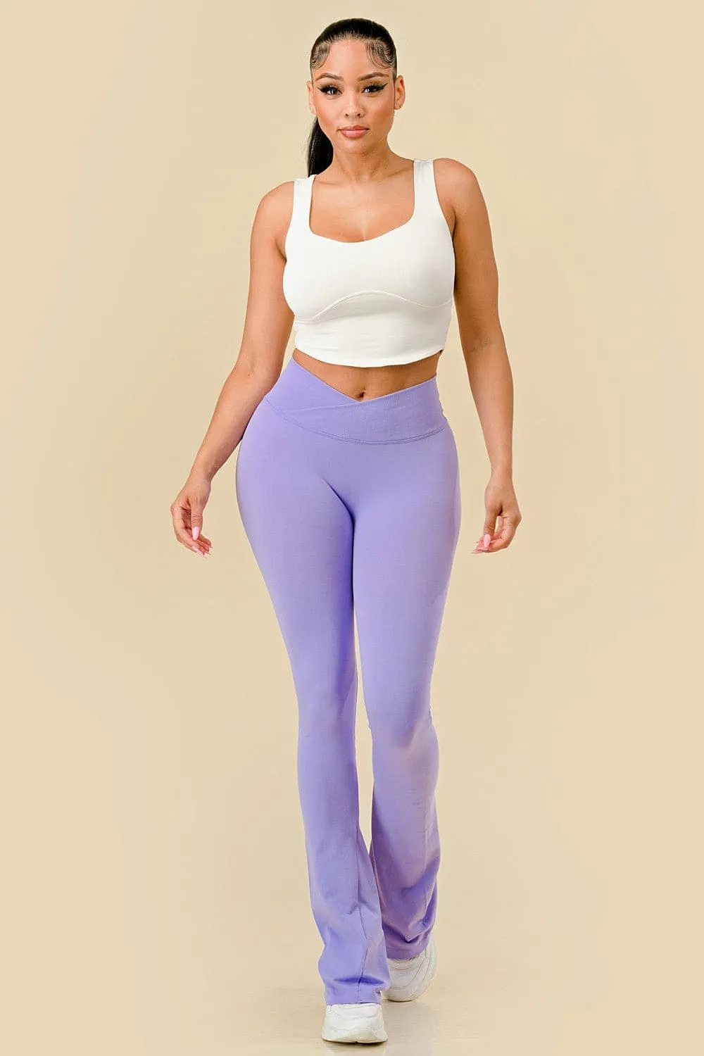 V Waist Flare Leggings