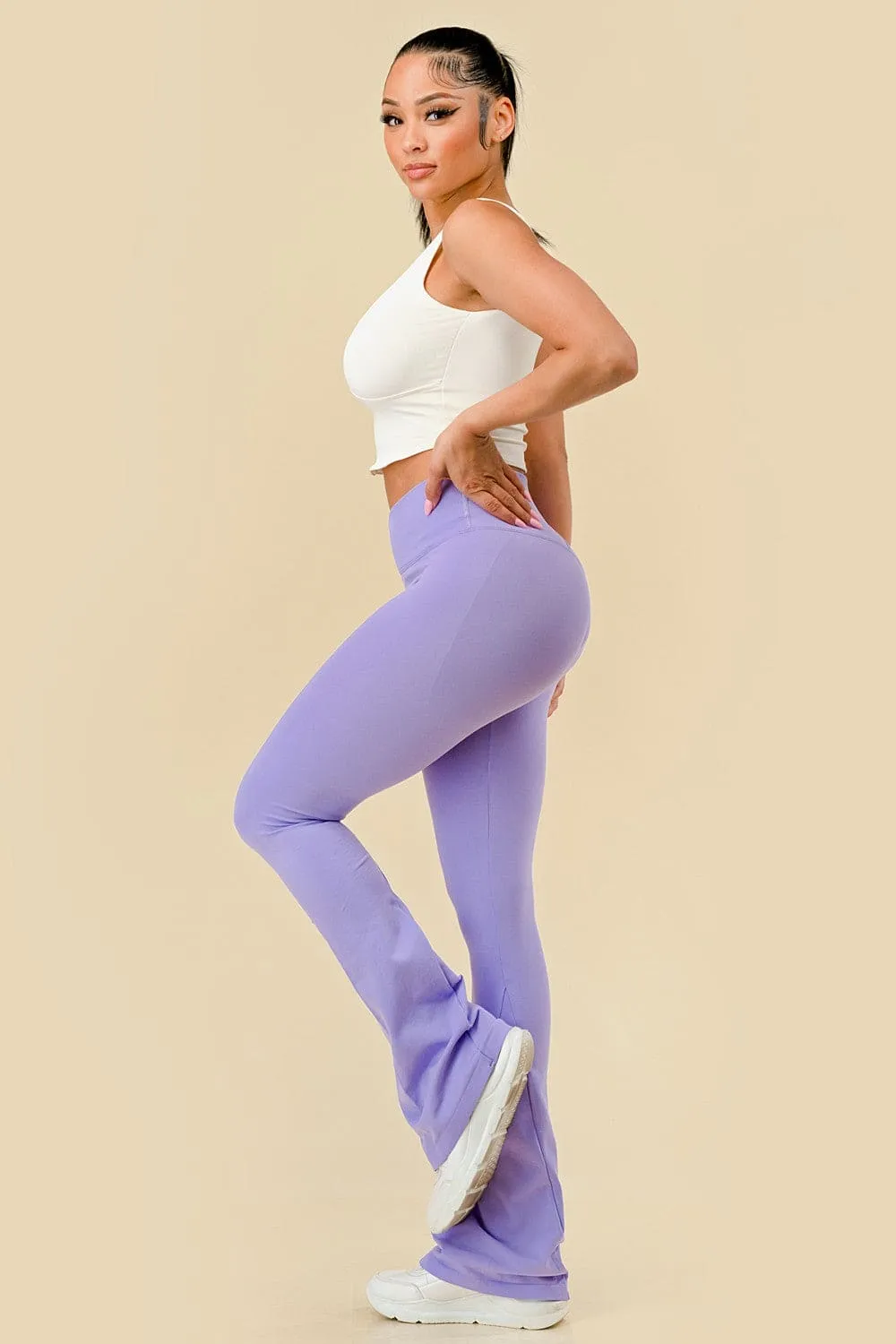 V Waist Flare Leggings