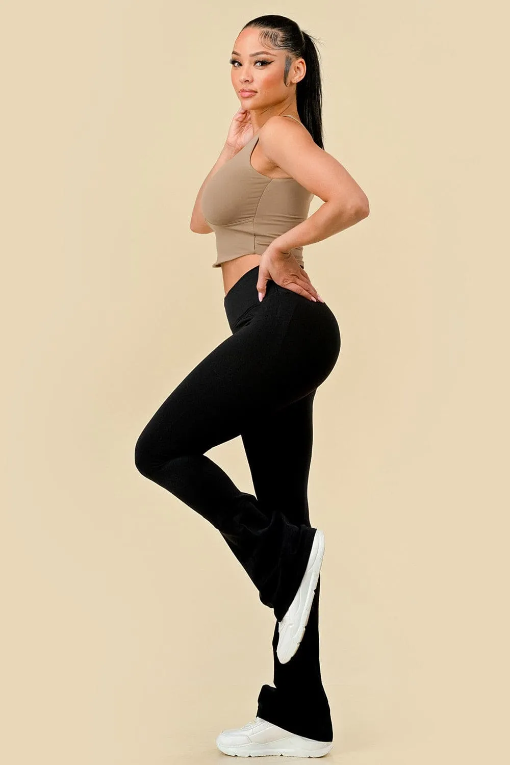 V Waist Flare Leggings