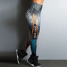 VenusFox Sports Printing Style High Waist Leggings