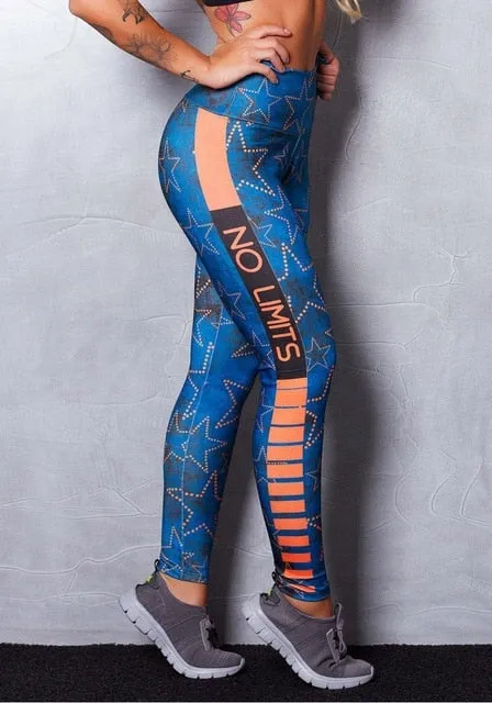 VenusFox Sports Printing Style High Waist Leggings