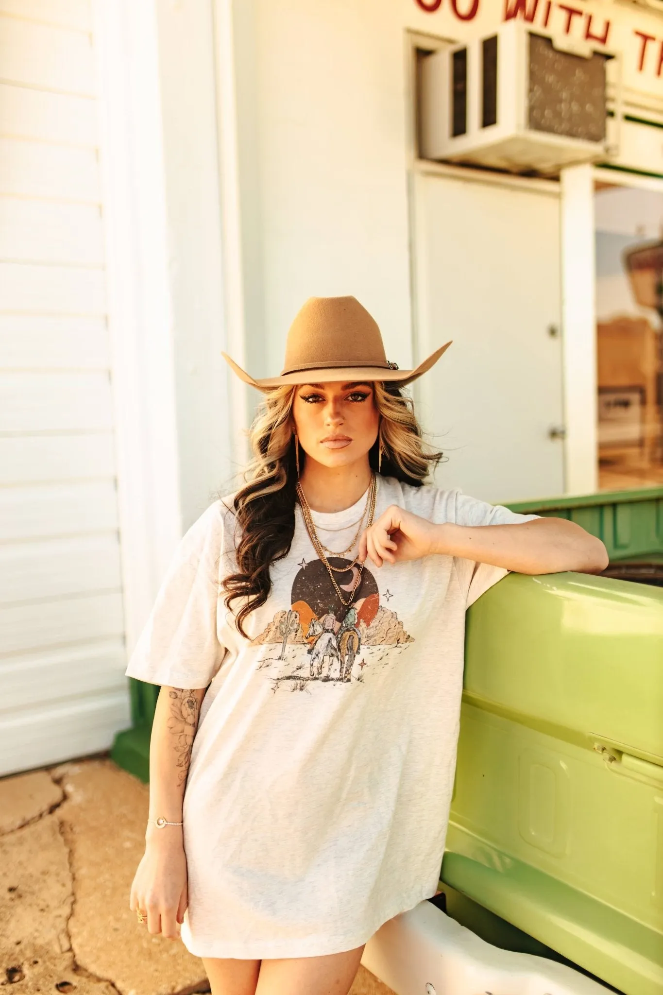 Western Desert Sunset Graphic Tee