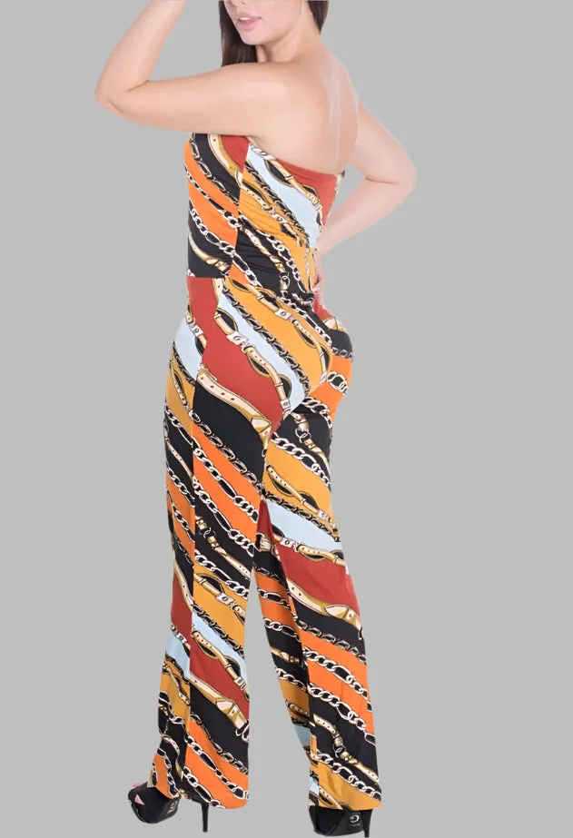 WOMEN "Abstract Sleeveless Jumpsuit"