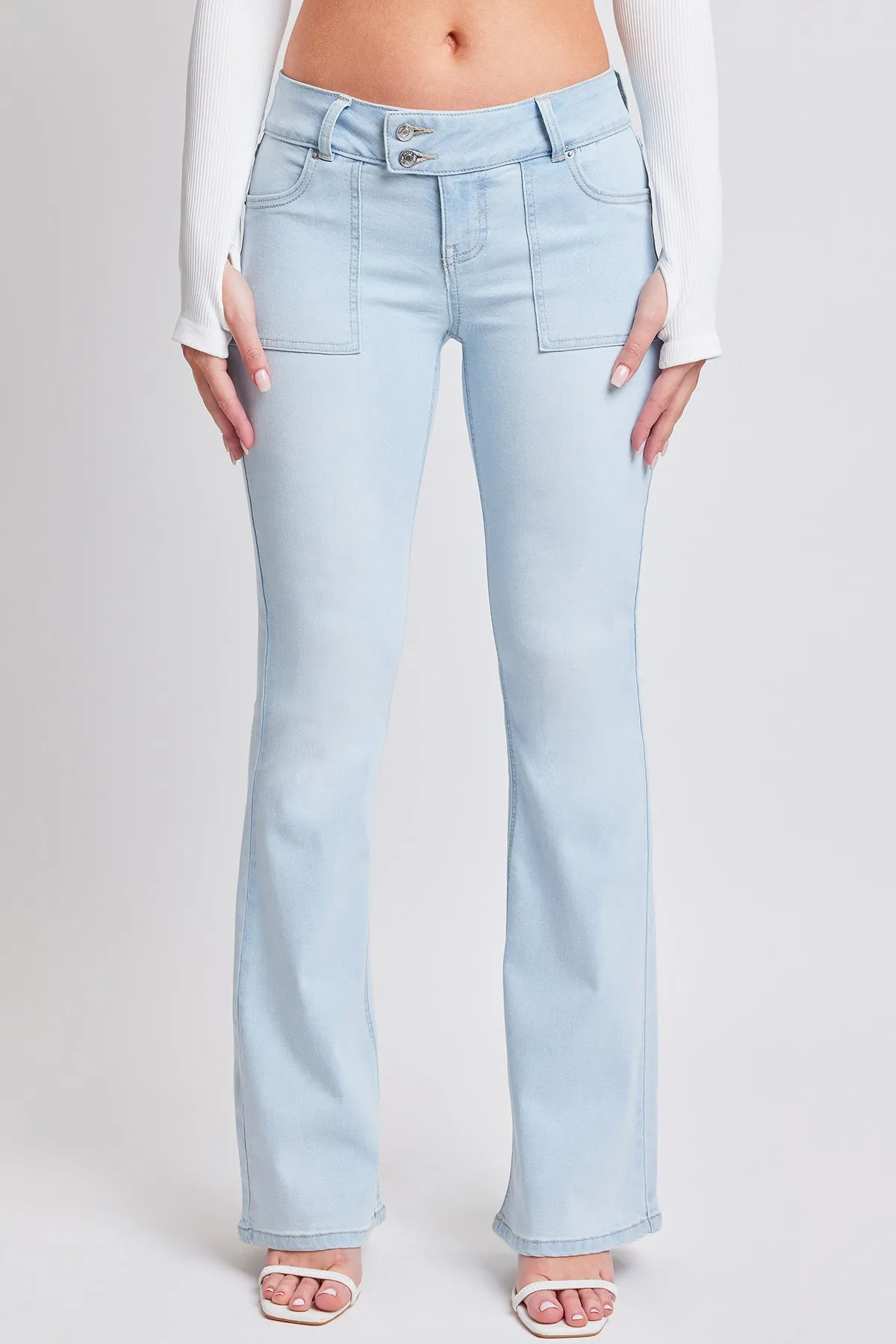 Women's Flare Featuring Flap Back Pocket Jeans