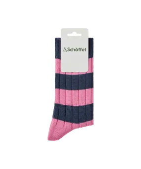 Women's Hilton Rugby Socks - French Rose