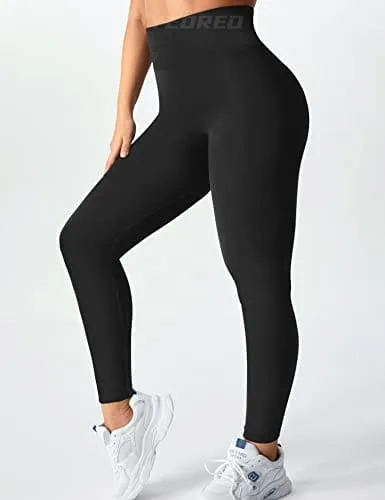 YEOREO Workout Leggings for Women Seamless High Waist Leggings Gym Exercise Yoga Pant Scrunch Butt Lifting Tights